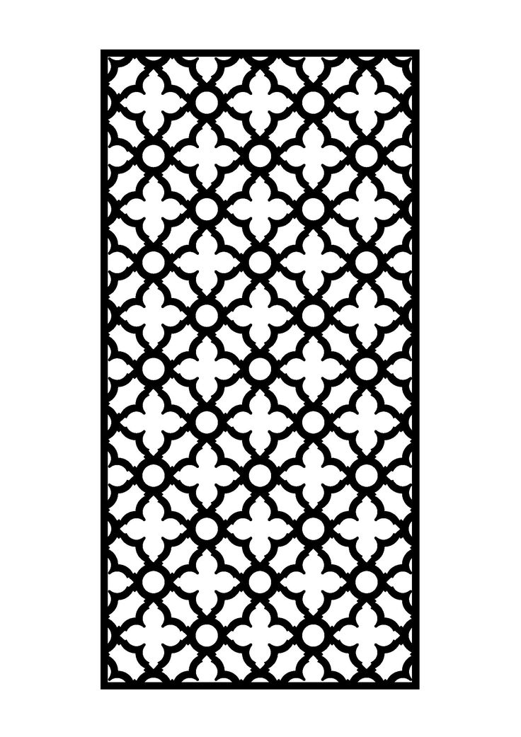 Laser Cut Door dxf File