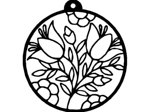 Flowers dxf File