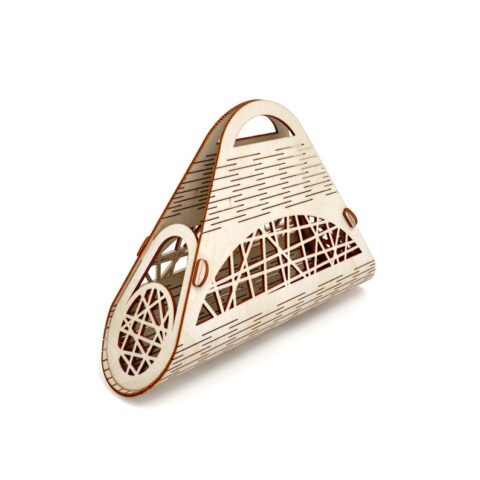 Laser Cut Handbag Purse Tote Bag Free Vector