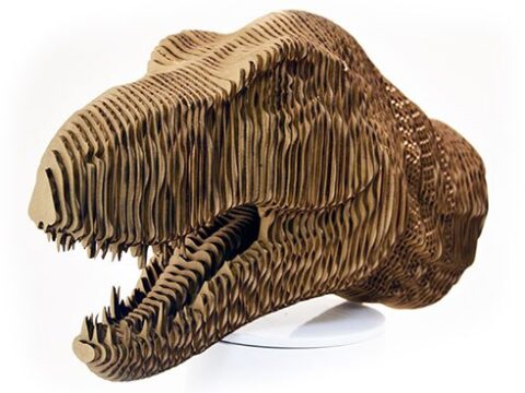 Head of the Dinosaur Tyrannosaurus Free Vector