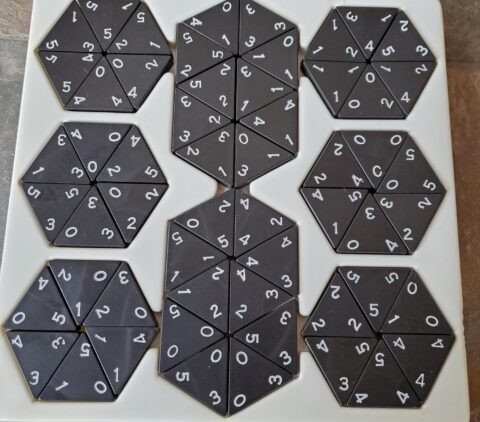 Laser Cut Triominos Game Template Free Vector