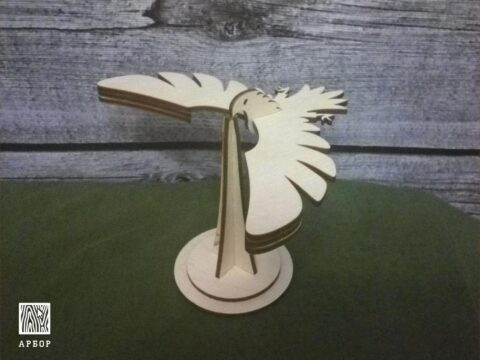 Laser Cut Balancing Bird Template Free Vector