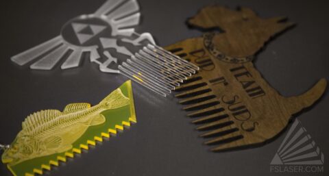 Laser Cut Surf Comb SVG File