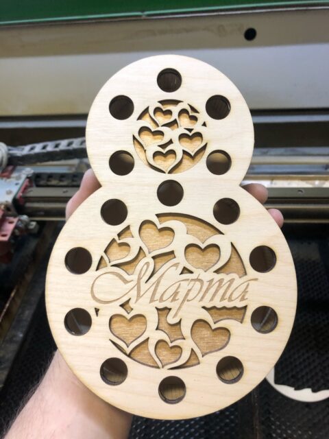 Laser Cut Womens Day 8 March Flower Box Free Vector