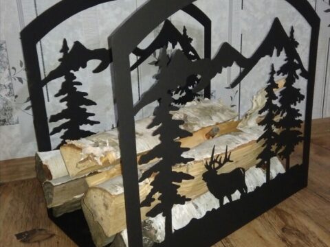 Plasma Cut Firewood Rack DXF File