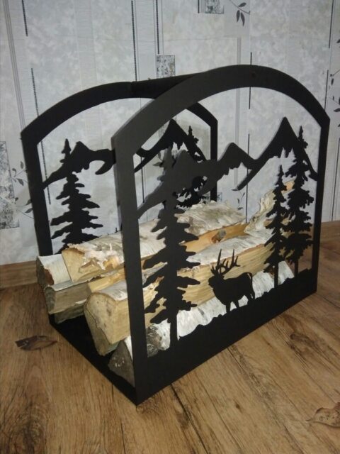 Plasma Cut Firewood Rack DXF File