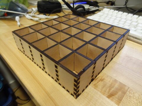 Laser Cut Compartment Tray SVG File