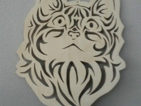 Cute Kitten Face Cat Stencil Vector Free Vector