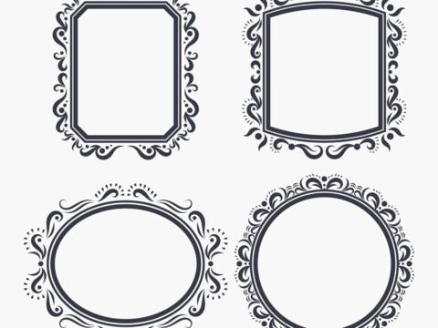 Ornate Frame Vectors DXF File