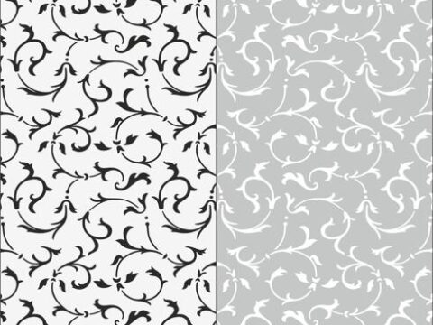 Floral Seamless Sandblast Pattern Free Vector
