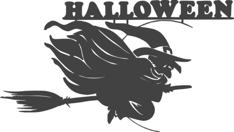 Halloween witch DXF File