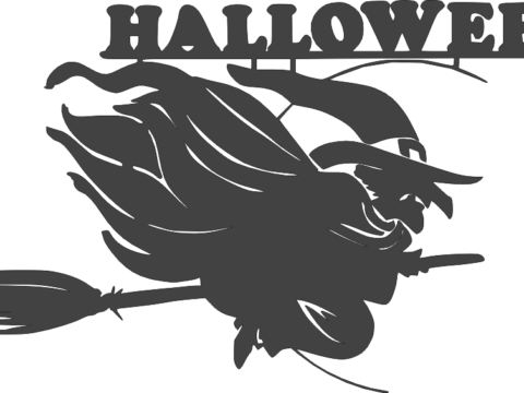 Halloween witch DXF File