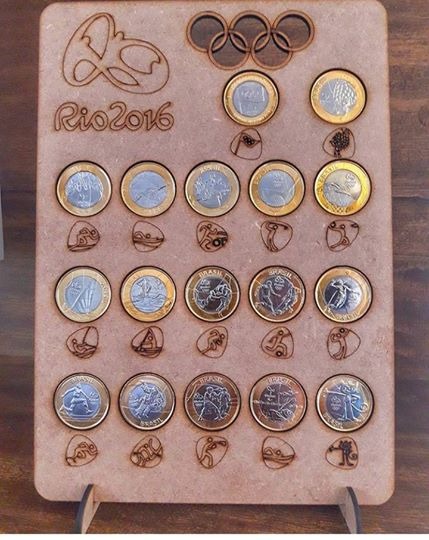 Coin Holder 2016 DXF File