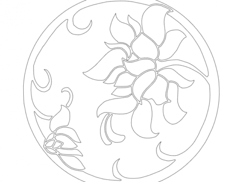 Flowers dxf File