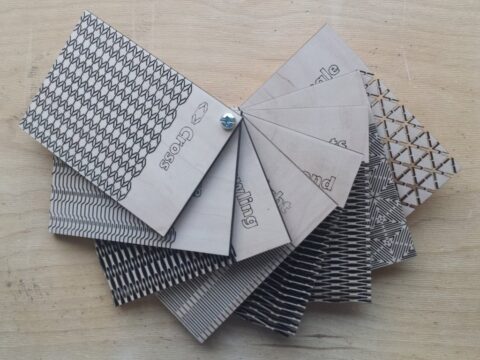 Hex Pattern Living Hinge Template for Laser Cut DXF File