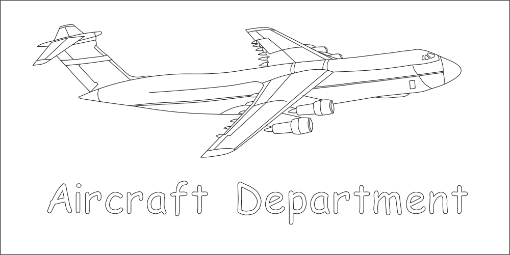 Aircraft Department DXF File