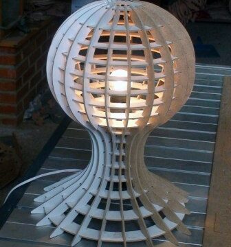 Lamp With Globe Detail dxf File