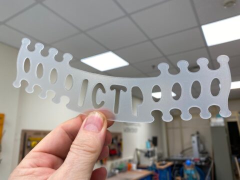 Laser Cut Ear Saver Polypropylene Sheet 1mm DXF File