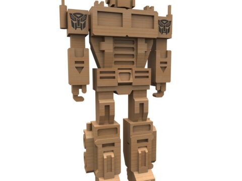 Laser Cut Optimus Prime 3mm DXF File