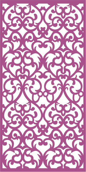 Abstract Laser Cut Panel Pattern Floral Free Vector