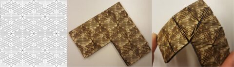 Geodesic Pattern Living Hinge Template for Laser Cut DXF File