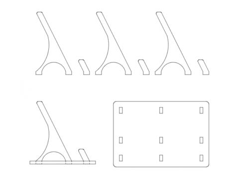 Business Card Holder dxf File