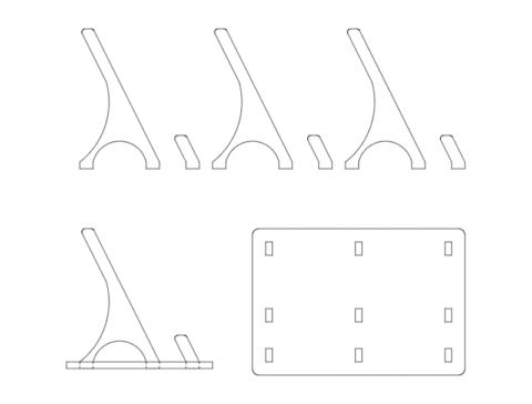 Business Card Holder dxf File