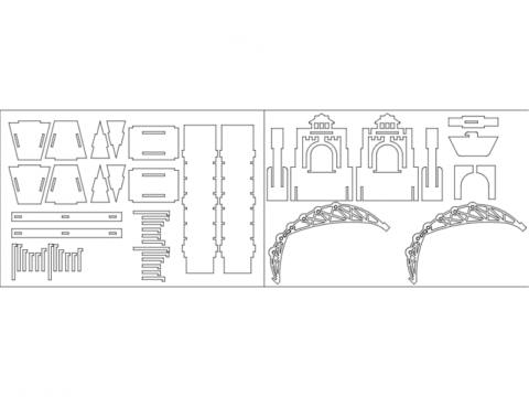 Tower Bridge teil2 dxf File