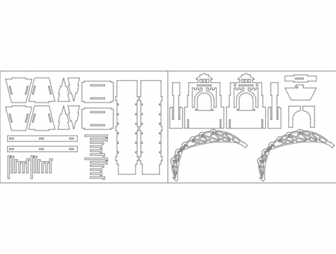 Tower Bridge teil2 dxf File