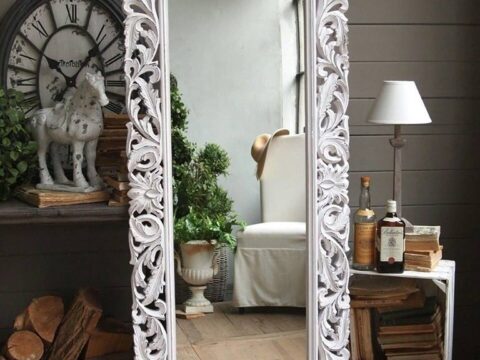 Carved Decorative Mirror Frame 3D Model for CNC Stl File