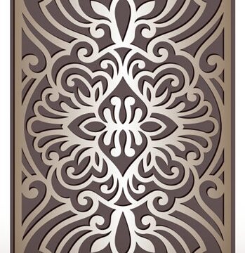 Laser Cut Panel Design Vector DXF File