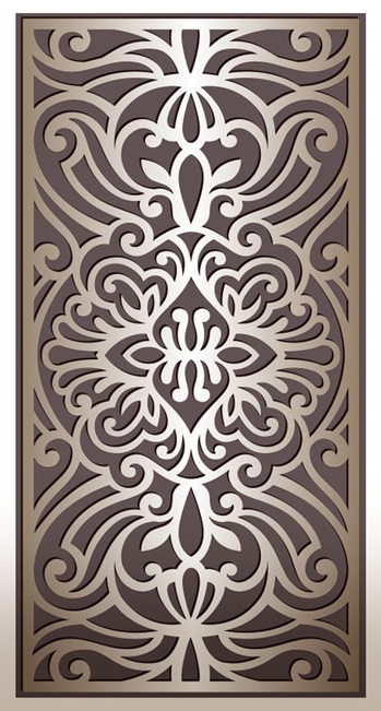 Laser Cut Panel Design Vector DXF File