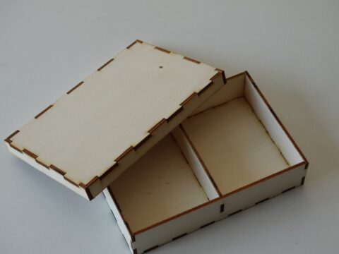 Laser Cut Sorting Box Storage Box With Lid 3mm DXF File