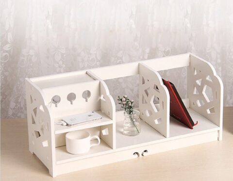 Laser Cut Shelf Storage Organizer Bookshelf Free Vector