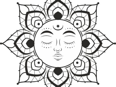 Mandala Sun Free Vector