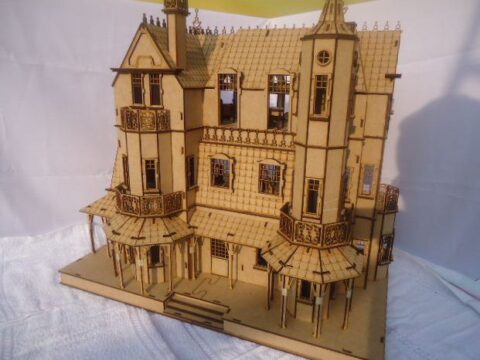 Laser Cut Baskerville Hall Free Vector