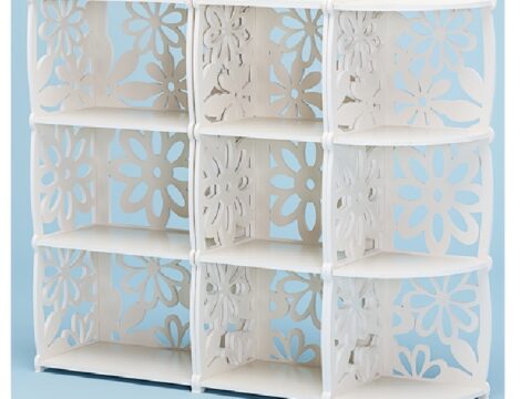 Laser Cut Decorative Shelf Bookcase Free Vector