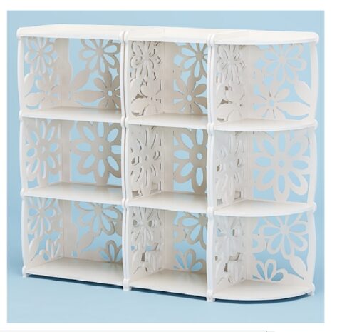Laser Cut Decorative Shelf Bookcase Free Vector