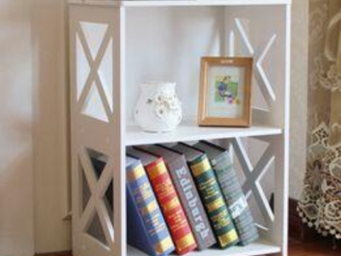 Laser Cut Compact Bookshelf Free Vector