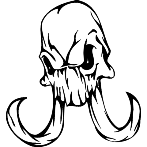 Skull 013 dxf File
