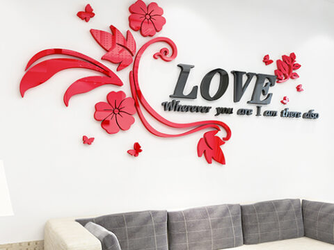 Love Wall Sticker Free Vector