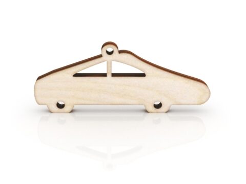 Laser Cut Car Keychain Template Free Vector