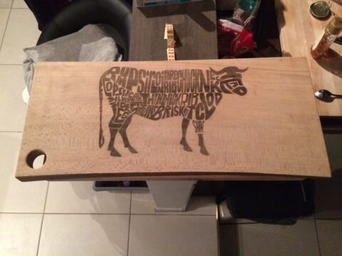 Chopping Board Designs Beefcuts Modern Laser Cut SVG File