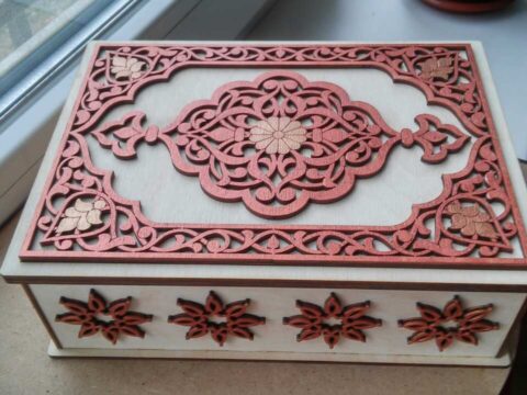 Laser Cut Wooden Box Template Free Vector