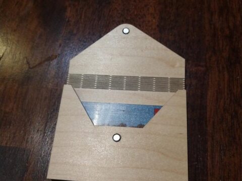 Laser Cut Gift Card Envelope Holder Template SVG File