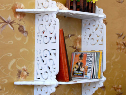 Laser Cut Wall Shelf Cutting Template Free Vector