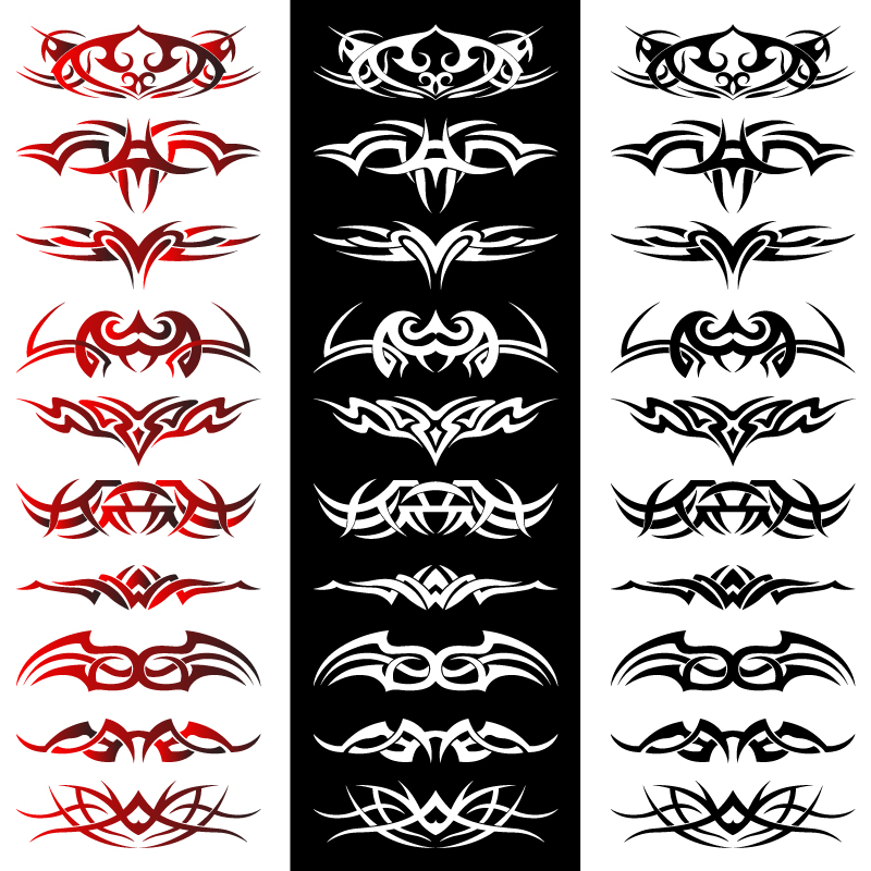 Tribal Tattoo Artwork Vectors Free Vector