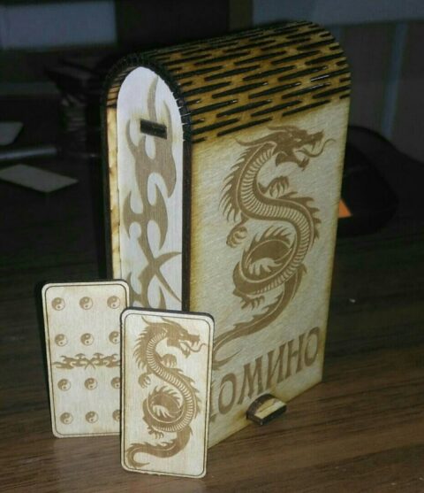 D O M I N O 3D Puzzle Free Vector