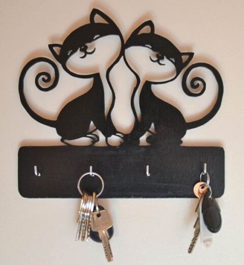 DIY Wall Key Holders Free Vector