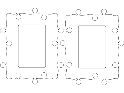 Cadres Photo 10×15 dxf File